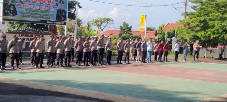 Harapan baru di tahun baru 2024, Motivasi Kapolres Flotim kepada anggotanya