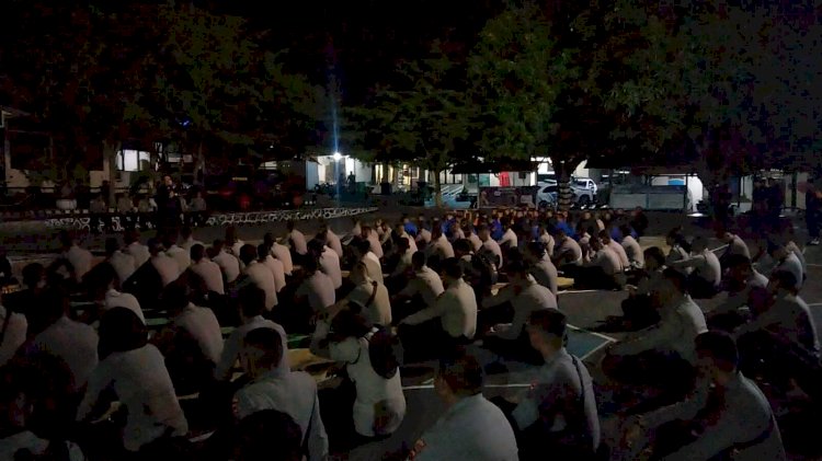 Personil BKO Polda NTT Tiba di Kab. Flotim dalam rangka perbantuan Bencana alam gunung Lewotobi.