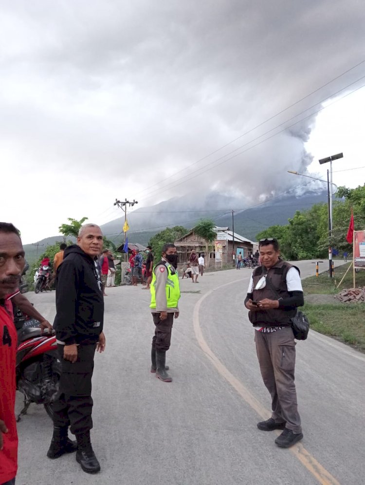 Langkah Polri Terkait naiknya level Gunung Lewotobi dari Siaga ke Awas.