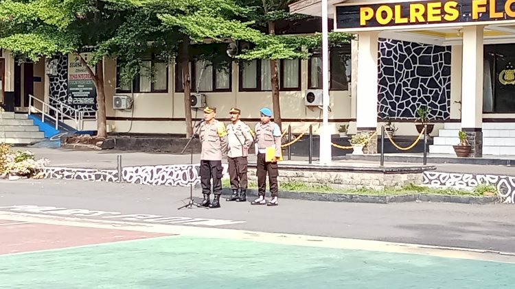 Kapolres Flotim Motivasi Personilnya untuk tetap melayani Masyarakat dengan Baik.
