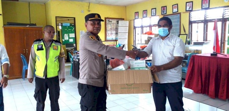 Bantuan dan Pengawasan Polsek Wulanggitang di Tengah Bencana Alam Erupsi Gunung Lewotobi Laki