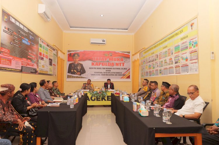 Sinergi Menuju Pemilu 2024, Kapolda NTT Tatap Muka dengan Forkopimda, Toga, Toda, Tomas, KPU, dan Bawaslu
