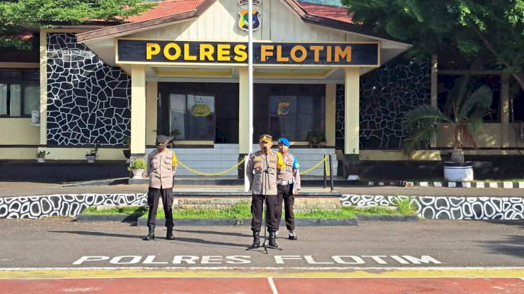 Jaga Disiplin, Kapolres Flotim AKBP Nyoman Putra Sandita Tegaskan hal ini ke Anggotanya.
