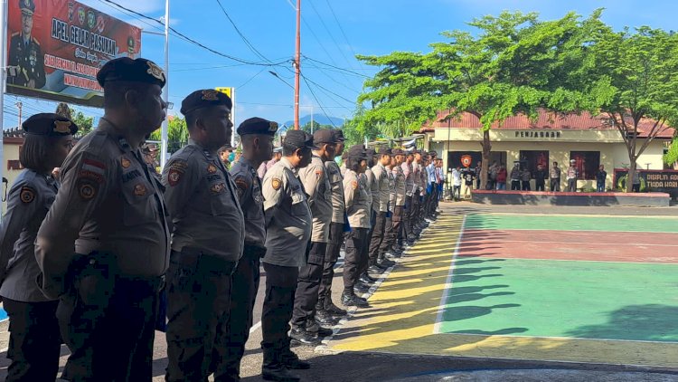 Jaga Disiplin, Kapolres Flotim AKBP Nyoman Putra Sandita Tegaskan hal ini ke Anggotanya.