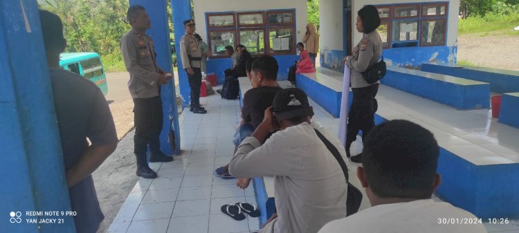Satuan Sat Binmas Polres Flotim Himbau Warga Dalam Rangka Operasi Mantap Brata