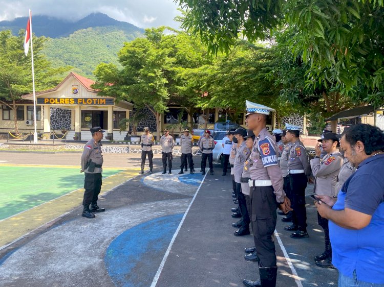 Polres Flotim Siap amankan Tahapan Pemilu 2024 Berikutnya Rekapitulasi Tingkat Kecamatan.