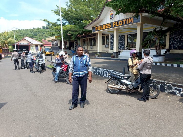 13 pelanggar terjaring Operasi keselamatan Turangga 2024 Polres Flores Timur di Hari pertama Operasi.