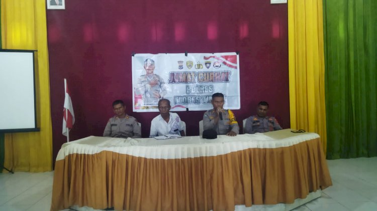 Jumat Curhat Polres Flotim Bersama Masyarakat Desa Riangkotek Flores Timur