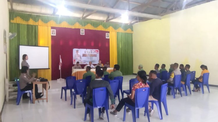 Jumat Curhat Polres Flotim Bersama Masyarakat Desa Riangkotek Flores Timur