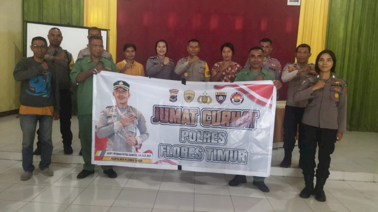 Jumat Curhat Polres Flotim Bersama Masyarakat Desa Riangkotek Flores Timur