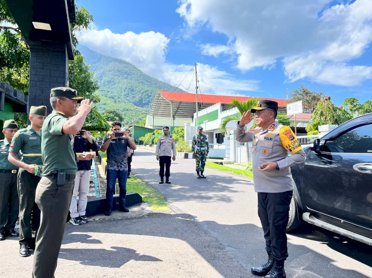 Tatap muka Kapolda NTT bersama jajaran Kodim 1624/Flotim, 
