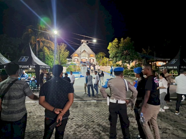 Berjalan aman, kegiatan ibadah Hari Kamis putih diamankan Personil Operasi Semana Santa.