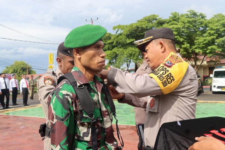 Polres Flotim Laksanakan Apel Gelar Pasukan Operasi Ketupat Turangga 2024