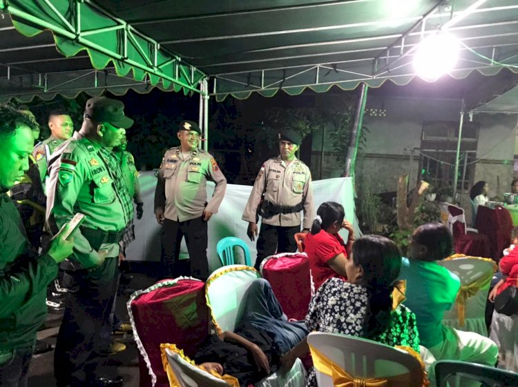 Gabungan Satuan Fungsi Polres Flotim Lakukan Kegiatan Patroli Mengamankan Situasi Kota Dalam Rangka Pesta Sambut Baru