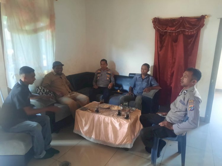 Giat Kapolsek Adonara Barat Ipda Januardana Rambi dalam upaya  menjaga dan Pelihara  kamtibmas yang kondusif jelang Pilkada 2024.