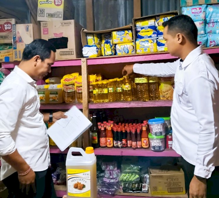 Cek dan Awasi Peredaran Minyak Kita, Tim Satgas Pangan Polres Flotim Turun Lapangan