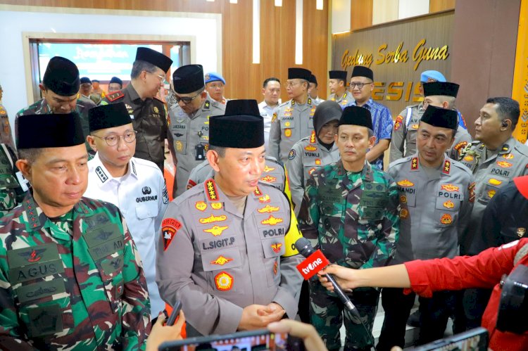 Perkuat Silaturahmi, Kapolri-Panglima TNI Hadiri Safari Ramadhan di Polda Lampung