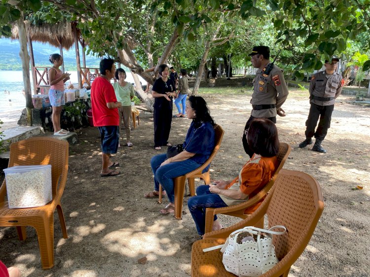 Polres Flores Timur Gelar Patroli di Tempat Wisata Jelang Puncak Semana Santa