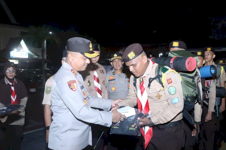 Sukseskan Upaya Menanggulangi Kebakaran, Kapolres Lepas Kontingen Ikuti Jambore Karhutla 2025