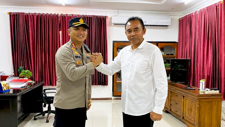 Kapolres Flotim Silaturahmi ke Bupati, Bahas Kamtibmas