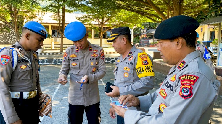 Propam Polres Flores Timur Gelar Opsgaktiblin: Tegakkan Disiplin Personel