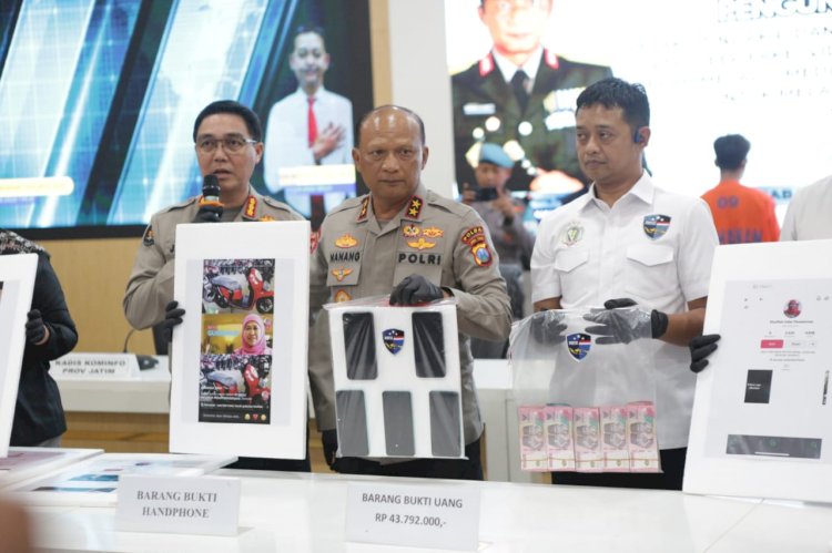 Polda Jatim Amankan Tiga Tersangka Pembuat dan Penyebar Video Hoax Catut Nama Gubernur