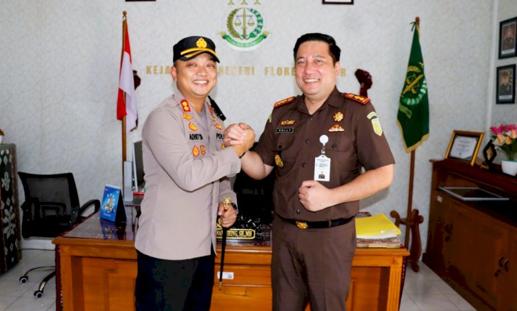 Perkuat Sinergi Penegakan Hukum, Kapolres Flotim Silaturahmi Ke Kejari Flores Timur