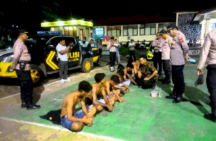 Operasi Pekat dan cegah aksi premanisme: Delapan Remaja Diamankan Saat Tenggak Miras di Pelabuhan Larantuka