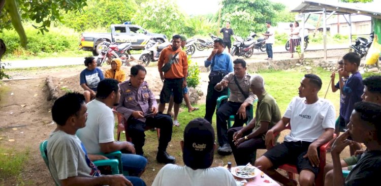 Bhabinkamtibmas Adobar Imbau Warga Jaga Kamtibmas Usai Ketegangan Antar Pemuda