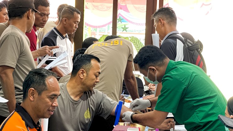 Rikkes Berkala Polres Flotim: Langkah Nyata Jaga Kesiapan Fisik dan Mental Personel
