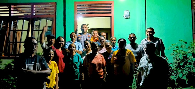 Bangun Kepercayaan Warga, Aipda Iron Setu Lakukan Tatap Muka di RT 07 Kelurahan Lokea