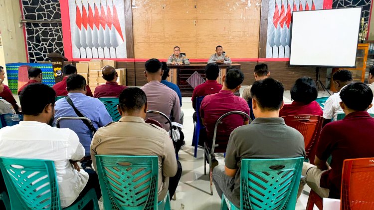 Polres Flores Timur Gelar Anev Penginputan Aplikasi Dors dan Selra