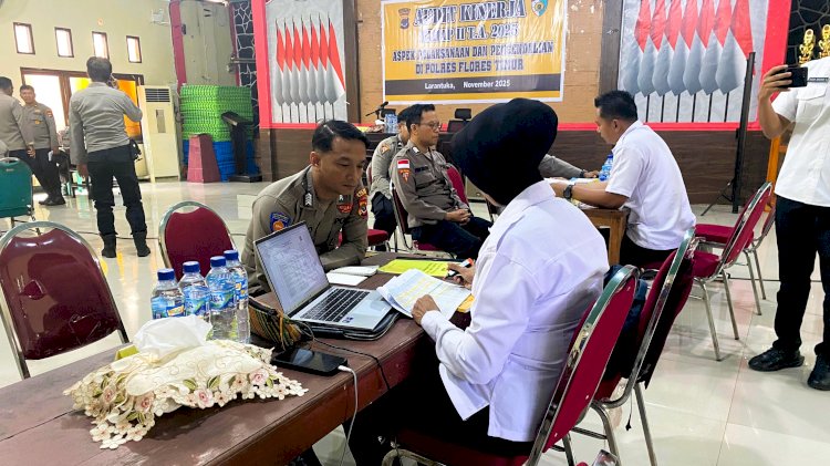 Tim Itwasda Polda NTT Laksanakan Audit Kinerja di Polres Flores Timur
