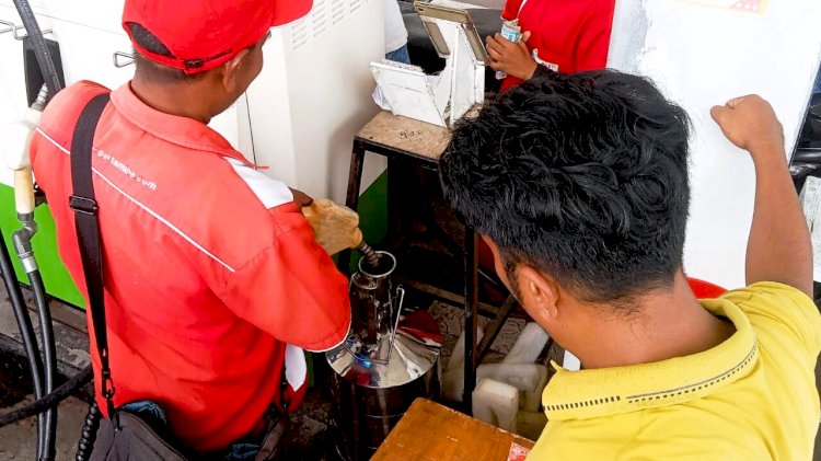 Cegah Kecurangan BBM, Polres Flores Timur Lakukan Pengawasan di Tiga SPBU Larantuka