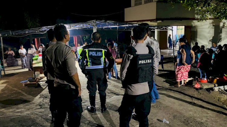 UKL I Polres Flotim Gelar Patroli Dialogis Jaga Kamtibmas Hingga Tengah Malam