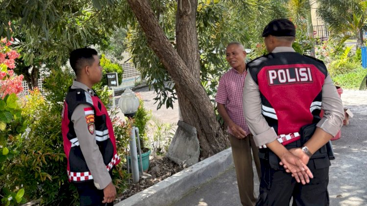 Sat Samapta Polres Flotim Gelar Patroli Kota dan Sambang Tokoh Agama Jelang Natal dan Tahun Baru 2026