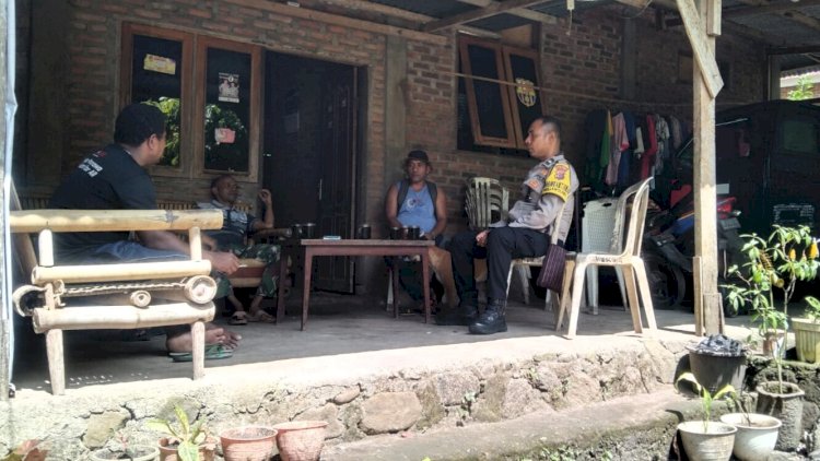 Aipda Sakarias Benu Sambangi Warga Bantala, Imbau Waspada Bencana dan Jaga Kamtibmas