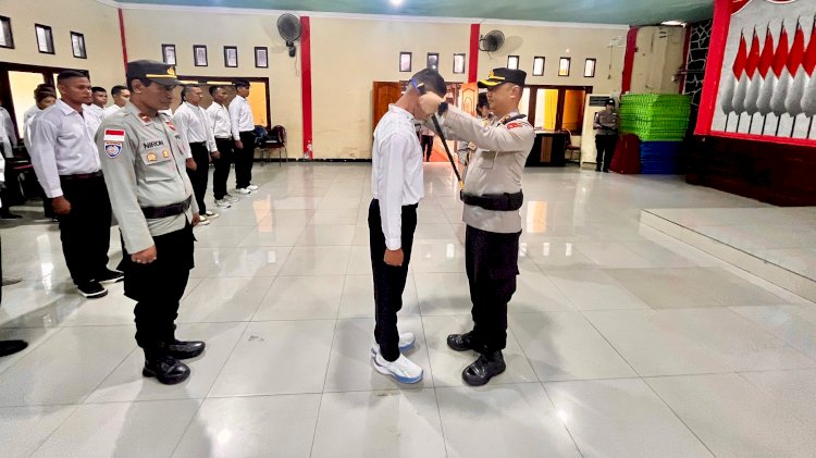 Pendidikan Gada Pratama Satpam Resmi Dibuka di Polres Flores Timur