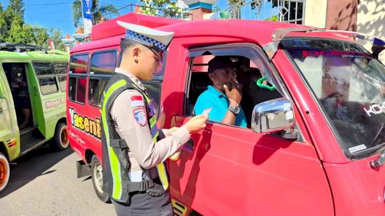 Operasi Keselamatan Turangga 2026, Polres Flotim Berikan Teguran Simpatik