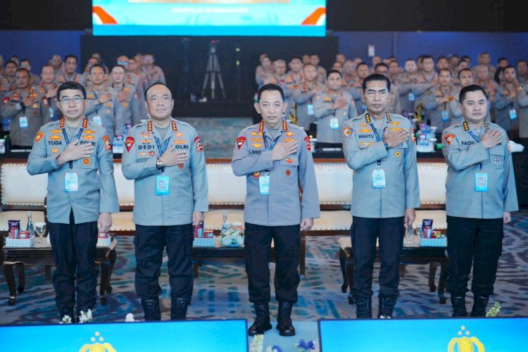 Beri Arahan di Rapim Polri, Kapolri Tegaskan Dukung-Kawal Penuh Program Pemerintah