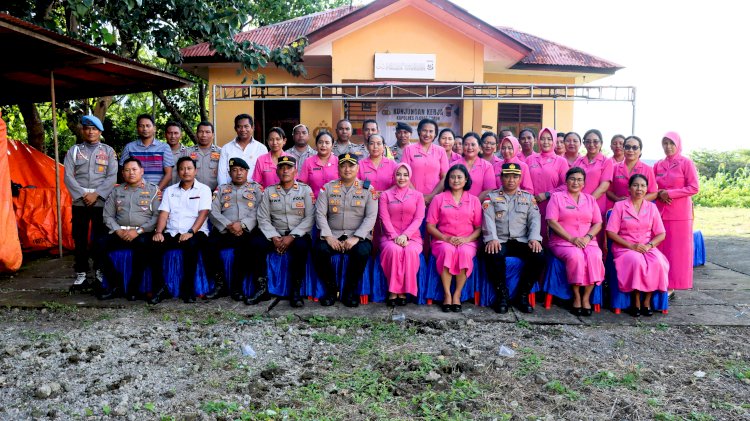 Momentum Penguatan Soliditas di Balik Kunjungan Kerja Kapolres Flotim di Polsek Titehena