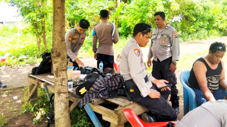 Jamin Keamanan Warga, Polres Flotim Menempatkan Pos PAM di Kedua Lokasi yang Bertikai