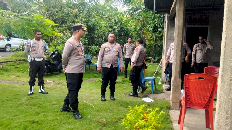 Hadirkan Rasa Aman, Kapolres Flotim Tinjau Pos Pengamanan di Adonara Timur