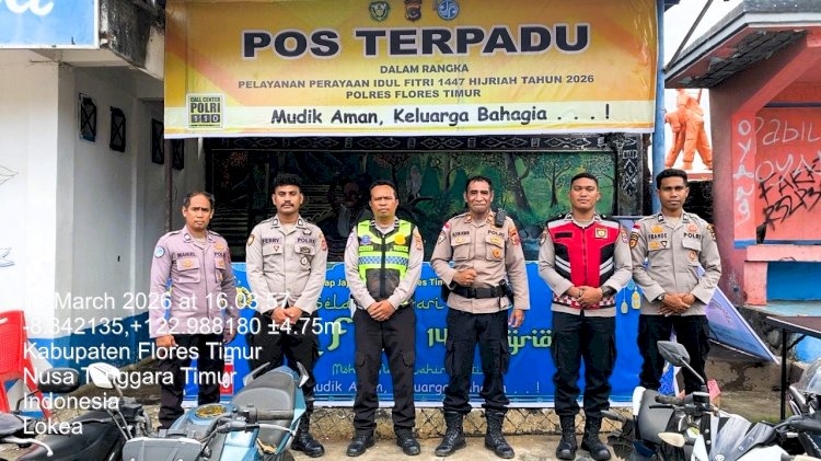Operasi Ketupat Turangga 2026, Polres Flores Timur Dirikan Pos Terpadu dan Pos Pelayanan