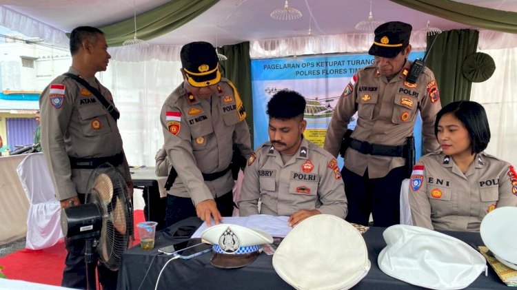 Operasi Ketupat 2026, Wakapolres Flotim Pastikan Personel Siap Tugas