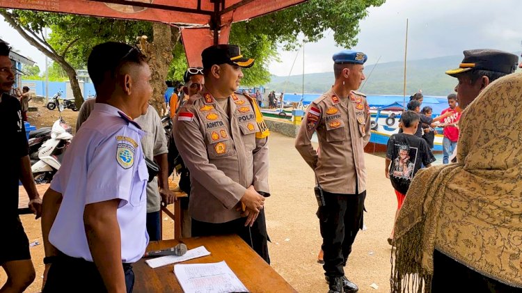 Pastikan Kesiapan Pengamanan, Kapolres Tinjau Jalur Penyeberangan Pante Palo