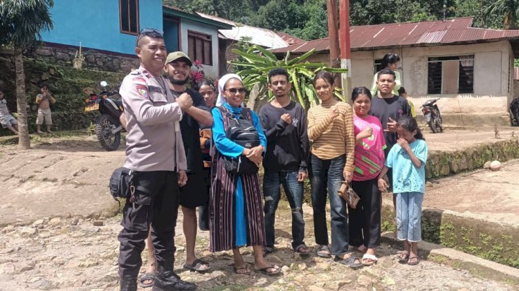 Bhabinkamtibmas Desa Nimundanibao Intensifkan Imbauan Kamtibmas