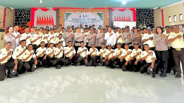 Penutupan Gada Pratama di Aula Ikatara, Polres Flotim Siapkan Satpam Berkualitas