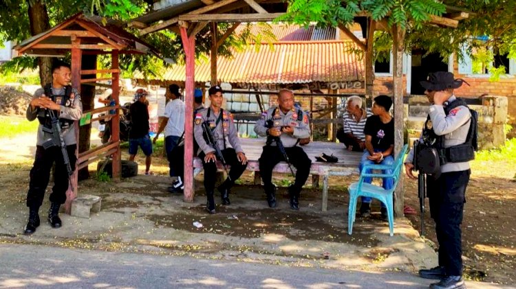 Kondusif, Patroli Humanis Polres Flores Timur Perkuat Rasa Aman Masyarakat Pasca Insiden