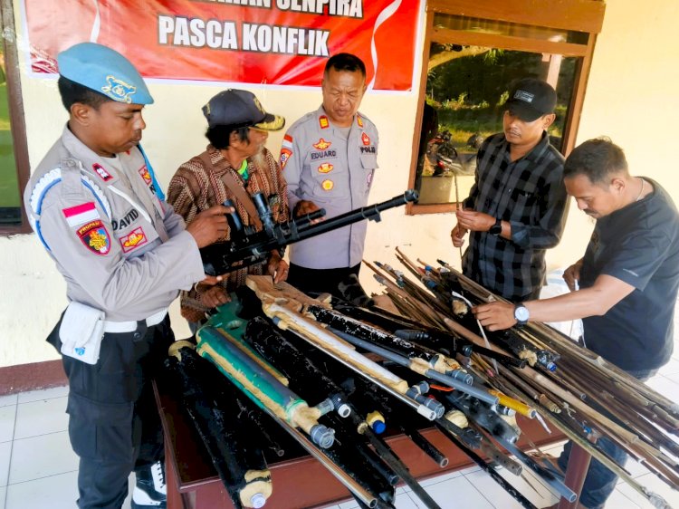Kapolres Flores Timur: Penyerahan 140 Senjata Rakitan dan Sajam Jadi Langkah Penting Pemulihan Kamtibmas Pasca Konflik Adonara